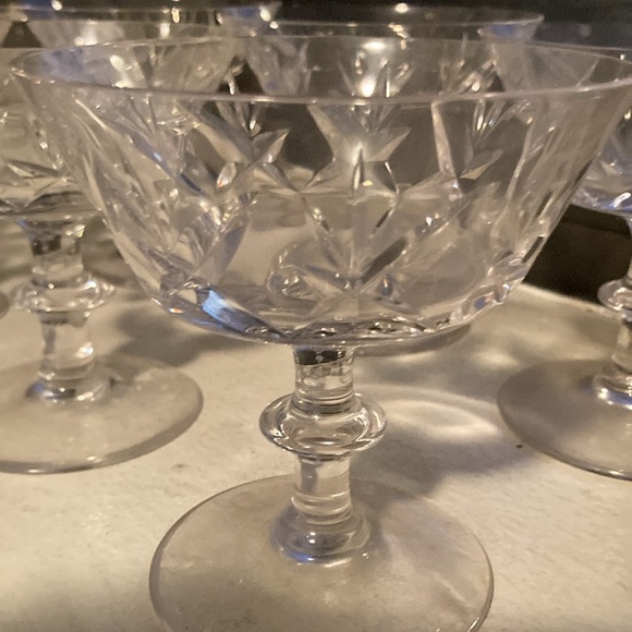 Crystal dessert glasses- 6